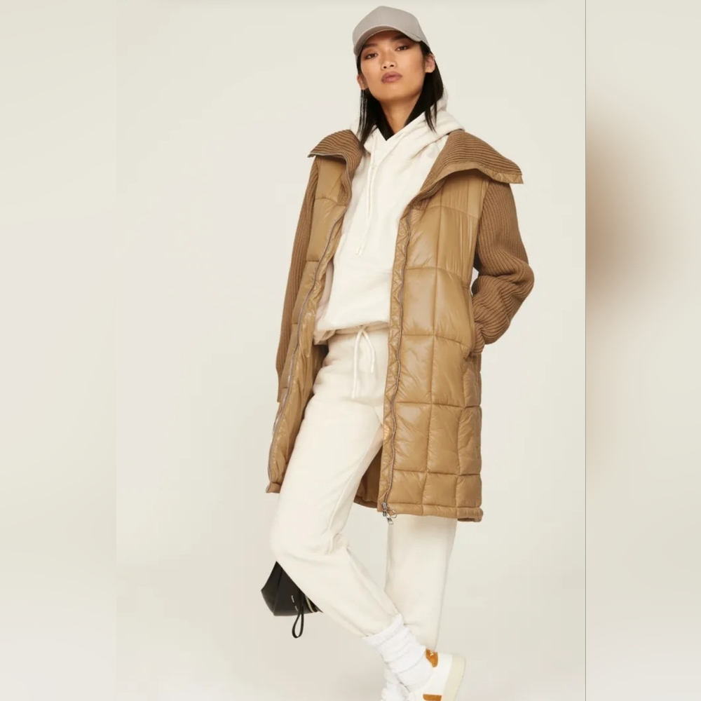Varley Mayten Puffer Knit Jacket